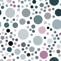 Light Blue, Red vector seamless pattern with spheres.