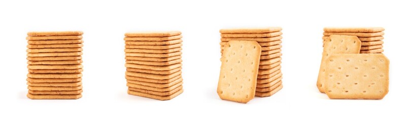Biscuit isolated on white background