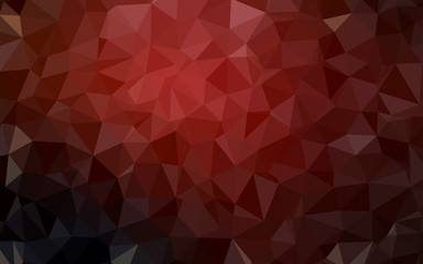Dark Red vector triangle mosaic cover.