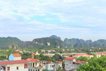 Fototapeta na wymiar Hang Mua, Tam coc in Ninh Binh, Vietnam