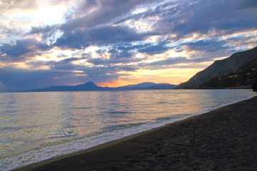 evening on the beach