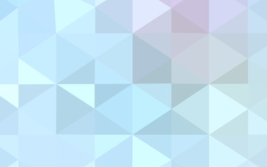 Light BLUE vector shining triangular backdrop.