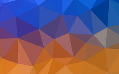 Light Blue, Yellow vector polygon abstract layout.