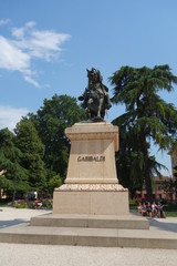 Statue of Giuseppe Garibaldi in Verona town