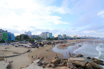 Samson beach in Thanh Hoa, Vietnam