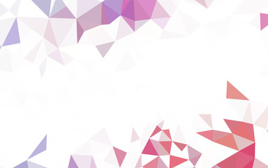 Dark Multicolor vector shining triangular backdrop.