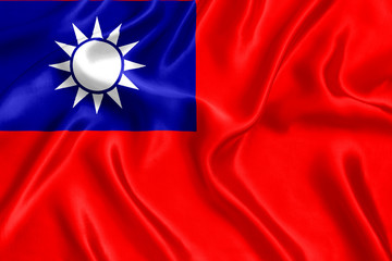 Flag of Taiwan silk