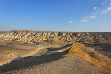 Sunset in the desert near kibbutz Sde Boker,Israel