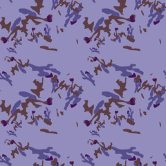 Camo background in different shades of violet and brown colors