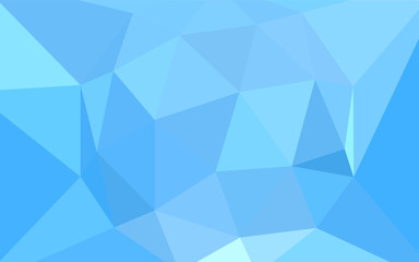 Light BLUE vector polygon abstract background.