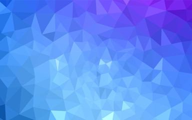 Fototapeta na wymiar Light Pink, Blue vector polygonal pattern.