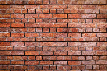 vintage red brick wall texture and background