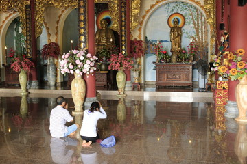 Temple bouddhiste à Danang au Vietnam