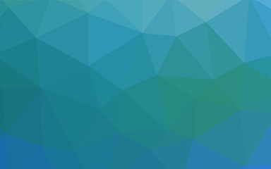 Dark Blue, Yellow vector abstract polygonal template.