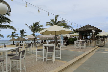 Terrasse de plage