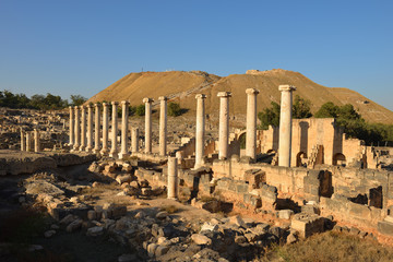 National  archeological park in Beit Shean, Israel