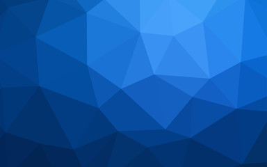 Fototapeta premium Dark BLUE vector abstract mosaic background.