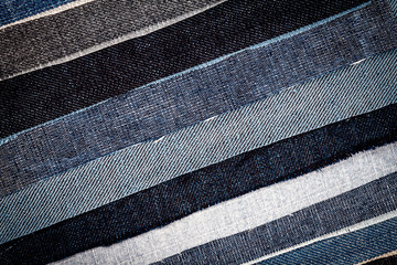 Abstract different jeans stripes texture background