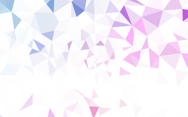 Obraz premium Light Blue, Green vector polygonal background.