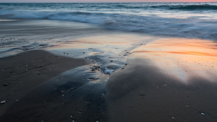 Landscape Sunset on the beach- Palmachim Beach Israel