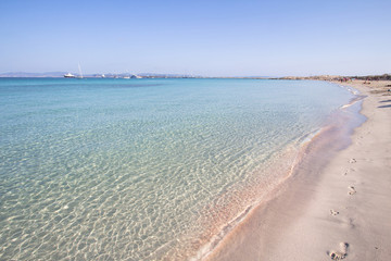 Beach Ses Illetas, Formentera,   Spain