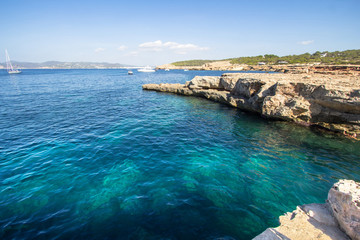 Fototapeta premium Cala Bassa, Ibiza, Spain