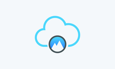 cloud database vector  icon