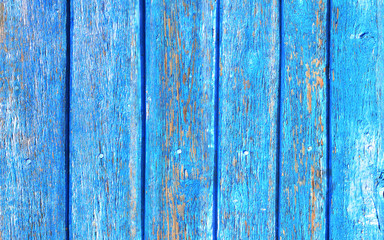 Fototapeta na wymiar Blue colored wooden desk texture wallpaper