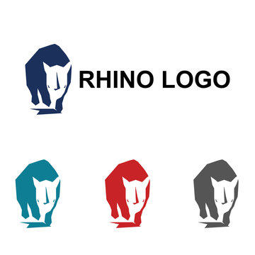 Rhino Rhinoceros Polygon Logo Symbol Sign