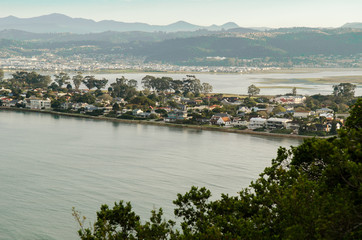 Knysna lagoon houses, Garden Route, South Africa