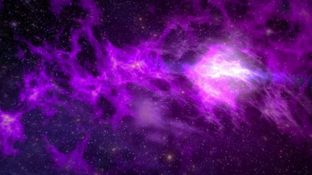 Nebula Fly Through in Space 4K Video Animation