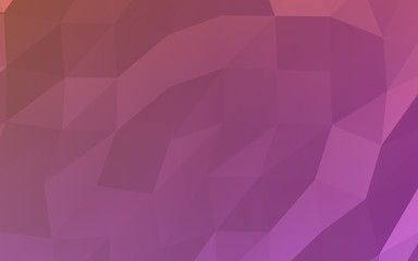 Abstract triangle geometrical pink background. Geometric origami style with gradient. 3D illustration