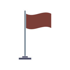 Flat colored flag icon