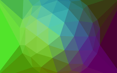 Fototapeta premium Light Pink, Green vector abstract mosaic pattern with a diamond.