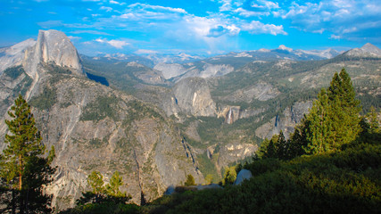 Half Dome Yosemite Valley Glacier point in Yosemite National Park