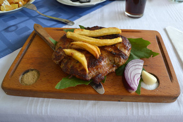 Food meal in Velingrad, Bulgaria