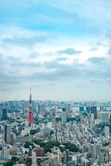 Fototapeta premium TOKIO, JAPONIA - 21 czerwca 2018 r .: Tokyo Tower to najwyższa na świecie samonośna stalowa wieża w Tokio w Japonii