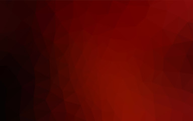 Obraz premium Dark Red vector low poly layout.