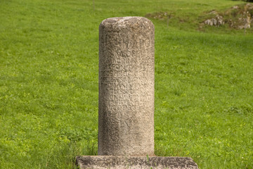 Römischer Meilenstein bei Sonnenburg in Südtirol