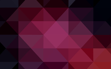 Obraz premium Dark Pink vector triangle mosaic template.