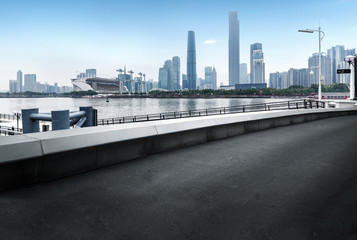 Naklejka premium Highway and city modern architecture in Chongqing