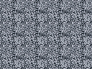Fototapeta premium Beautiful Illustration Art of Geometric Kaleidoscope Abstract Seamless Pattern or Texture in Monochrome or Monotone Color for Background, Backdrop, or Wallpaper.
