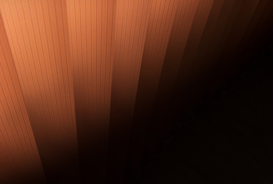 background of terracotta louvers
