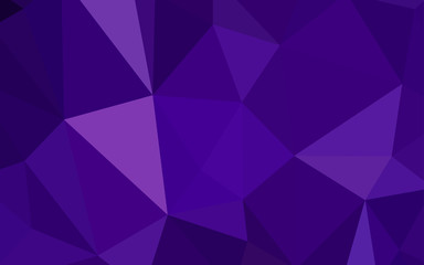 Dark Purple vector polygonal background.