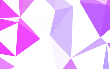 Light Purple, Pink vector triangle mosaic texture.