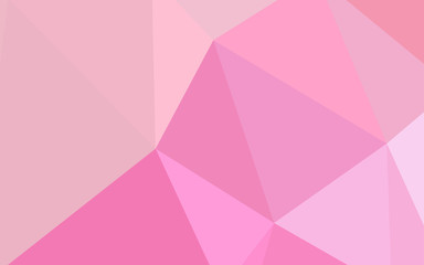 Light Pink vector low poly layout.