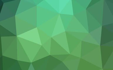 Light Green vector shining triangular layout.