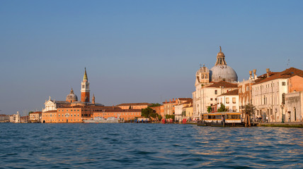 Venice, San Giorgio Maggiore Church landmark, San Giorgio Maggiore island, Grand Canal, Italy