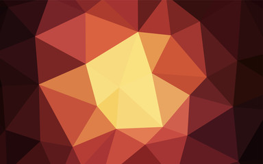 Dark Red vector polygon abstract layout.