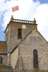 Fototapeta na wymiar Eglise de Barfleur en Normandie dans le Cotentin